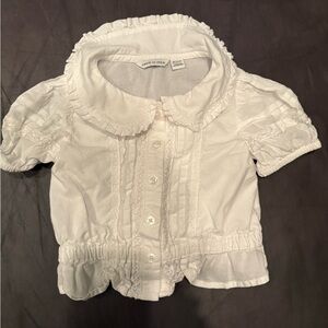 Janie and Jack White Ruffle Blouse
